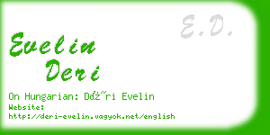 evelin deri business card